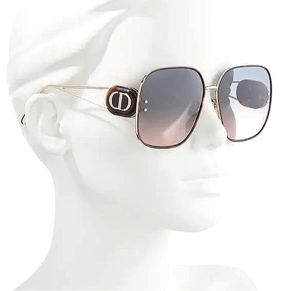 🕶️ Christian Dior Diorbobby Square Metal-Acetate Sunglasses - Picture 8 of 9